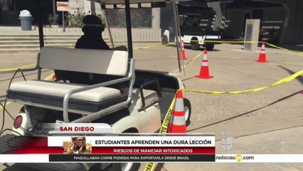 Estudiantes de Southwestern simulan conducir en estado de ebriedad