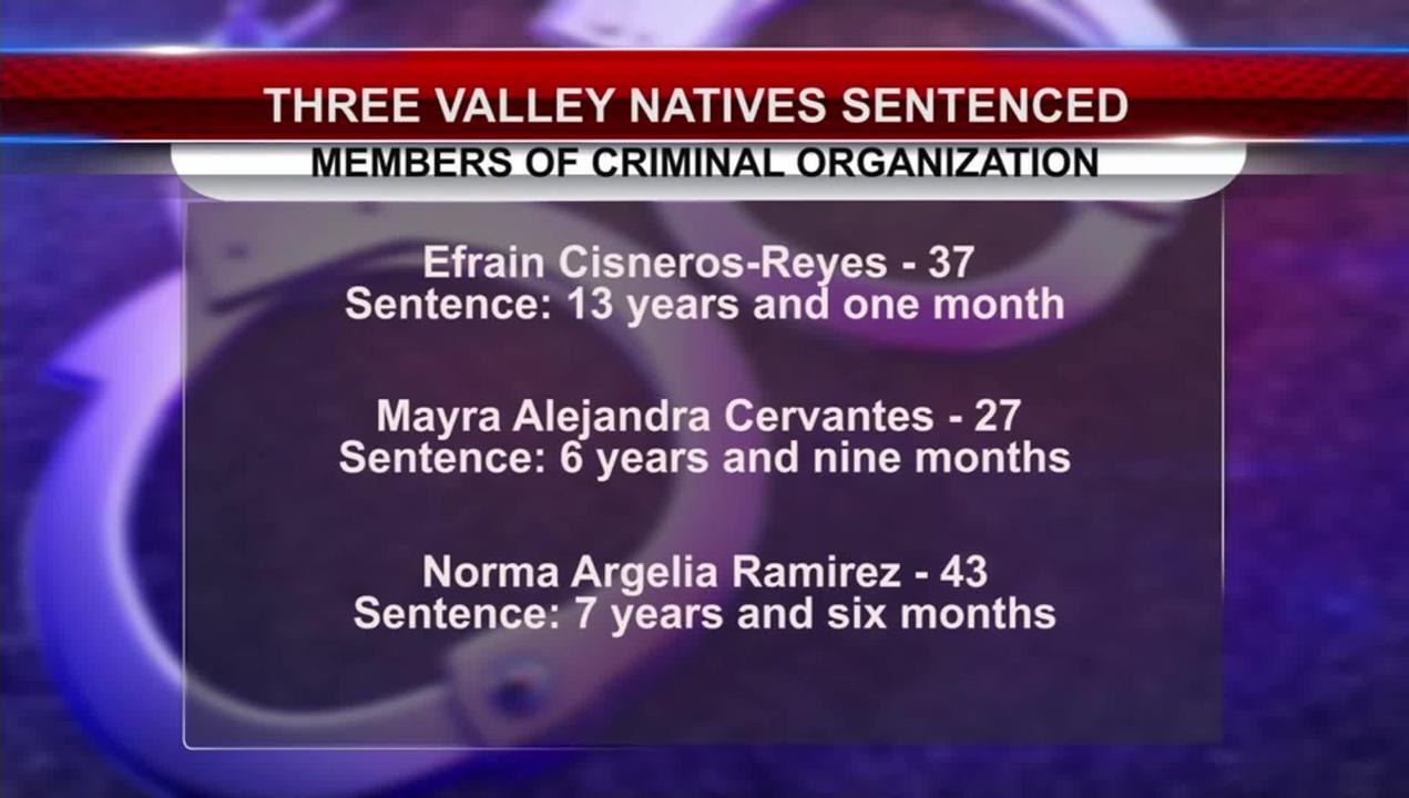 3 Sentenced for Criminal Activity