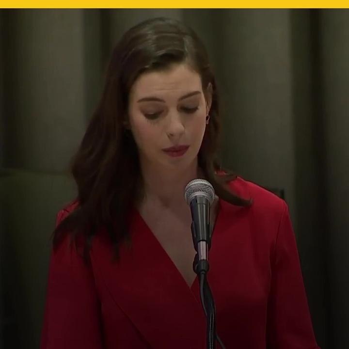 Anne Hathaway en la ONU