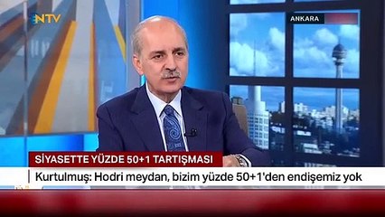 AK Partili Kurtulmuş'tan canlı yayında çok konuşulacak 50+1 resti: ''Hodri meydan!''