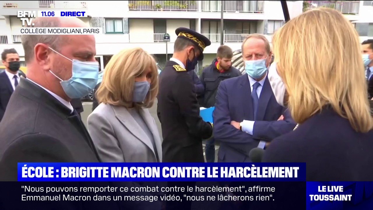 Harcèlement scolaire: Brigitte Macron et Jean-M...