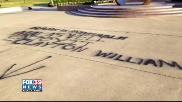 Texas A&M Plaza Vandalized