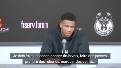 Bucks - Antetokounmpo : "On me demande de faire tellement de choses pour l'équipe"