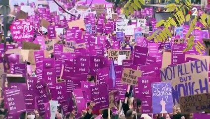 Violences faites aux femmes : des centaines de milliers de manifestants dans plusieurs villes françaises