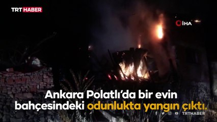 Ankara'da odunluk yangını: 2 yaralı