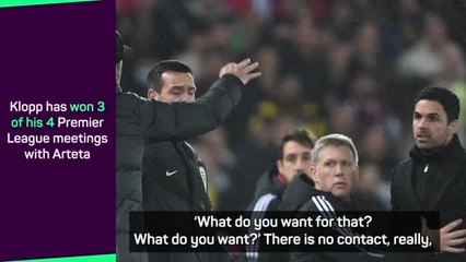 Klopp and Arteta explain fiery touchline spat