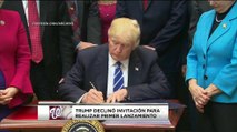 VIDEO: Trump declinó invitación de Nacionales para realizar primer lanzamiento