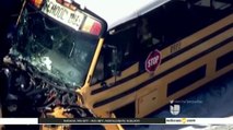 11 heridos en un choque de un autobús en Sarasota