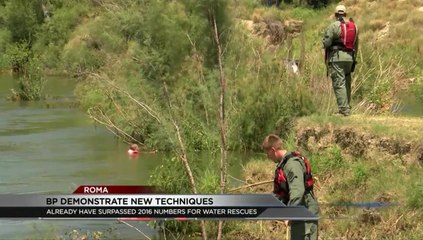 Border Patrol Demonstrates New Rescue Techniques