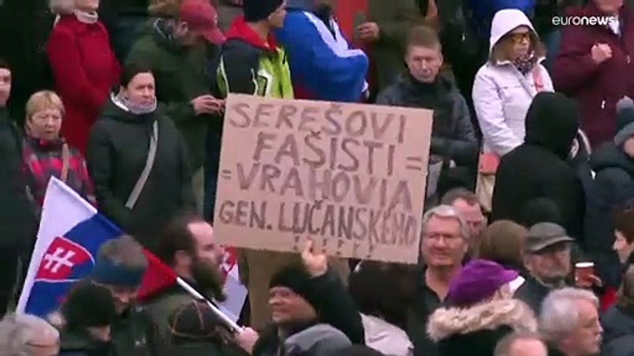 Митинг против прививок в Братиславе