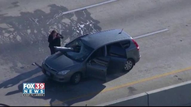 Bizarre Accident Impaled Vehicle In Houston