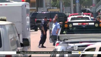 Operativo en el Puente Internacional Puerta de las Américas