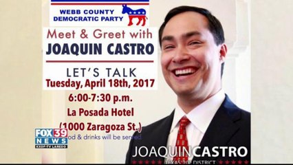 Congressman Joaquin Castro To Visit Laredo
