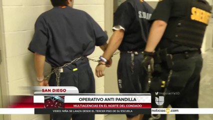 Operativo contra pandillas de San Diego resulta en más de 140 detenido