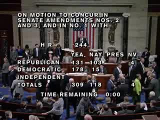 La Cámara de Representantes aprueba ley de gastos pública