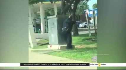 Fuego cruzado entre policías y sujeto sospechoso de homicidio