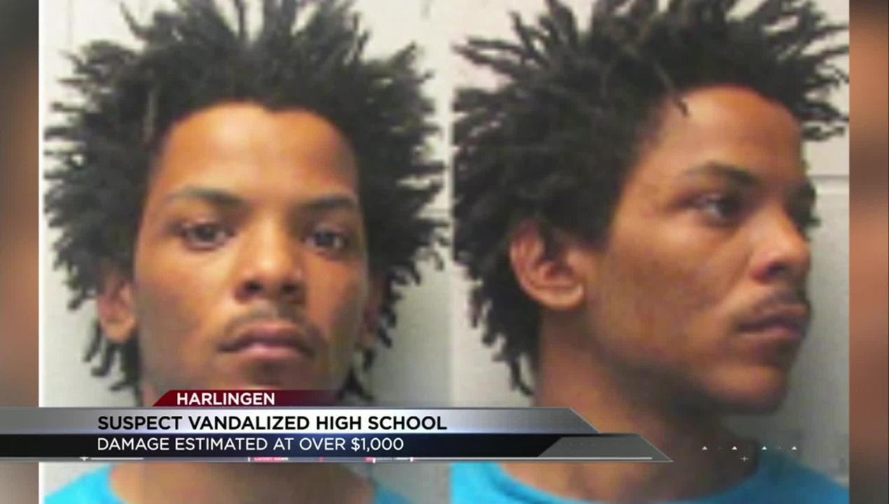 Suspect Vandalized High School in Harlingen