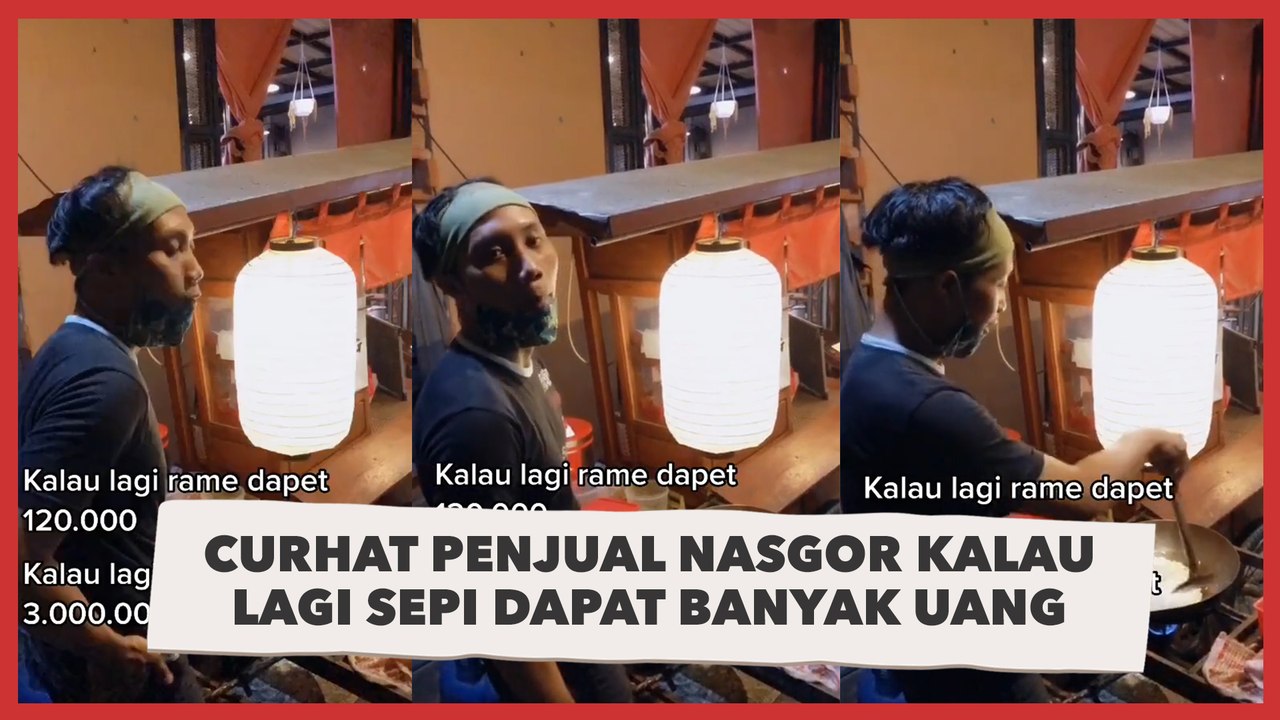 Curhat Penjual Nasgor Kalau Lagi Sepi Dapat Banyak Uang, Alasannya Bikin Takut: Sesat!