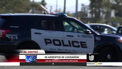 Operativo deja treinta y cinco arrestos