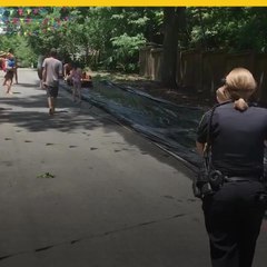 POLICÍAS RESPONDEN A LLAMADO Y TERMINAN MOJADOS