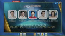 Ilang Presidential aspirant, inilatag ang kani-kanilang plataporma kaugnay sa ekonomiya, kalusugan at imprastraktura | 24 Oras