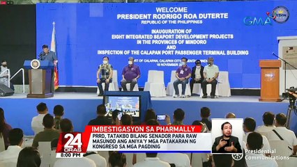 PRRD, tatakbo bilang Senador para raw masunod ang aniya'y mga patakaran ng Kongreso sa mga pagdinig | 24 Oras