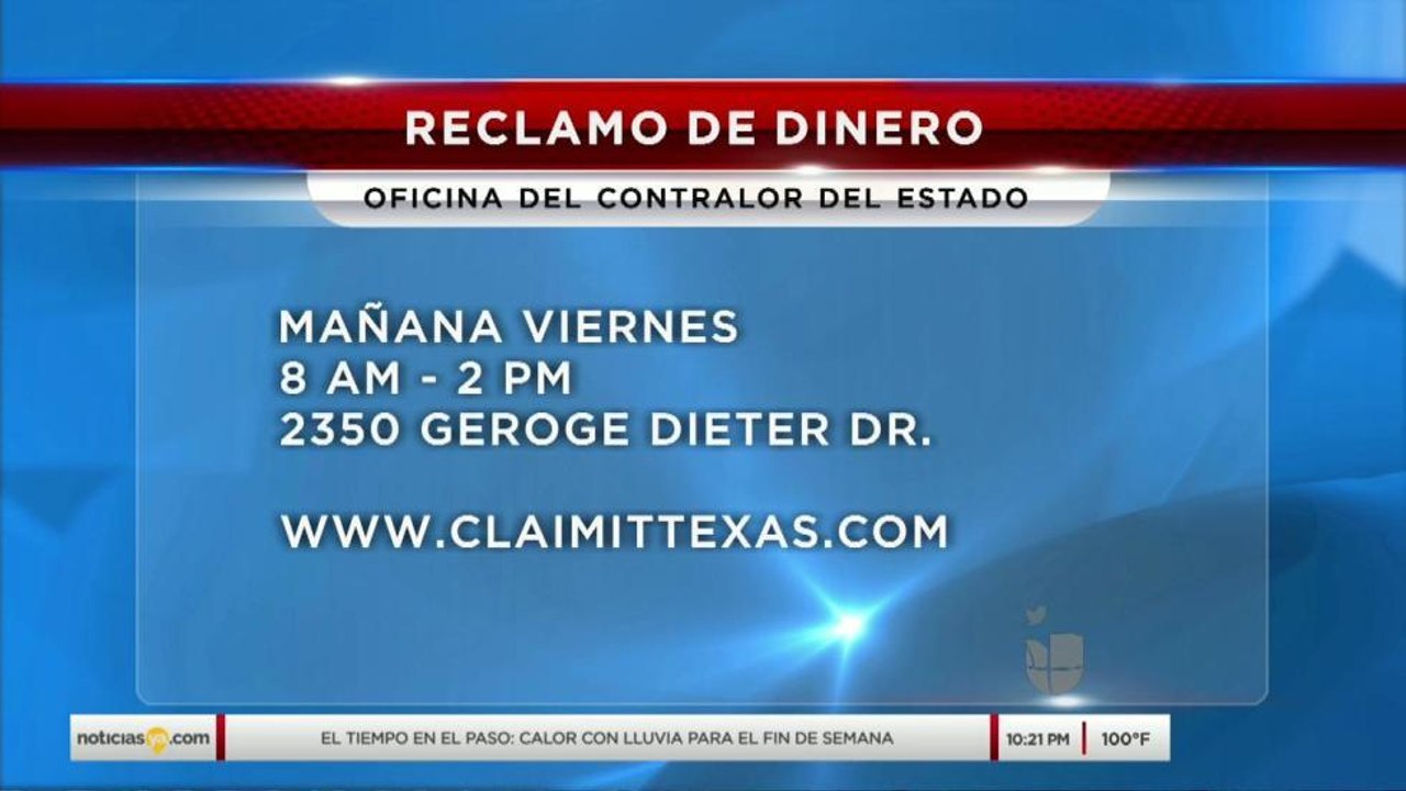 Reclamo de dinero en El Paso