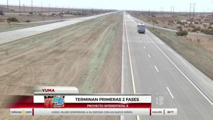 Terminan dos tramos de la interestatal 8