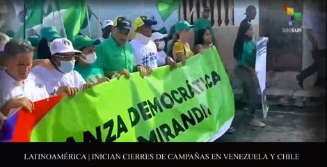 Agenda Abierta 18-11: Venezuela y Chile concluyen campañas proselitistas