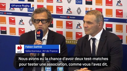 XV de France - Galthié : "Un choix de performance"