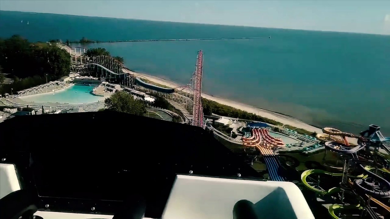 Magnum XL-200 Roller Coaster (Cedar Point - Sandusky, Ohio) - 4k Roller Coaster POV Video - The First HyperCoaster
