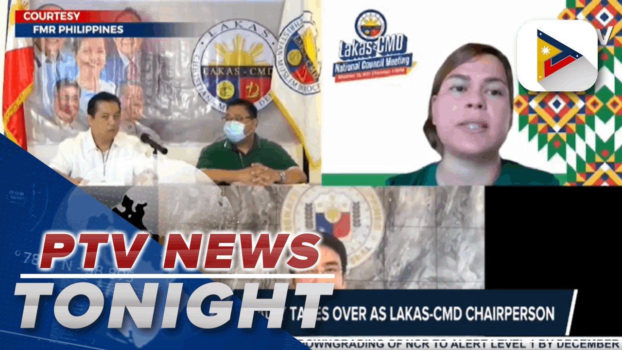 Mayor Sara Duterte formally takes over as Lakas-CMD chairperson; BBM spox: Comelec gave us a 5-day extension; Sen. Pacquiao confident he will get Visayas, Mindanao vote, Lacson-Sotto tandem attends weekly ‘Online Kumustahan’