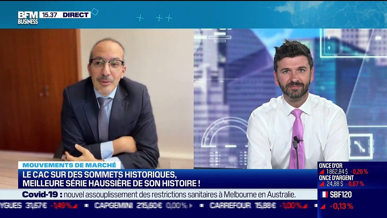 Frédéric Rozier (Mirabaud France) et Yannick Lopez (OFI AM) : Le CAC 40 sur des sommets historiques, meilleure série haussière de son histoire - 18/11