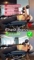 Chest press workout home fitness
