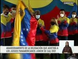 Abanderada delegación venezolana que asistirá a los Juegos Panamericanos Junior en Cali 2021