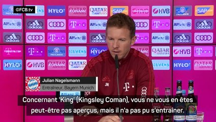 Bayern - Nagelsmann : "Il faut rester prudent avec Coman"