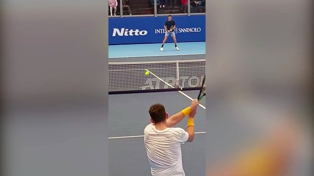 Atp Finals di tennis, Sinner si allena per la sfida decisiva con Medvedev