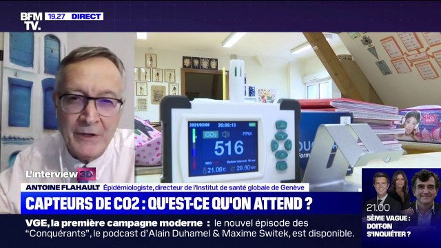 Covid-19: l'épidémiologiste Antoine Flahault rappelle qu'on peut éviter des contaminations en très grand nombre en ventilant mieux les pièces