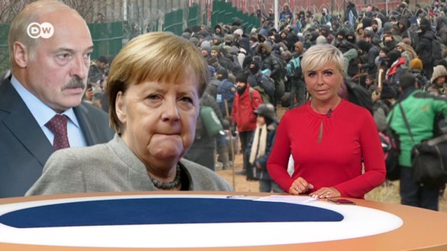 Второй звонок Меркель Лукашенко: Минск просит ЕС пустить 2 тысячи мигрантов. DW Новости (18.11.2021)