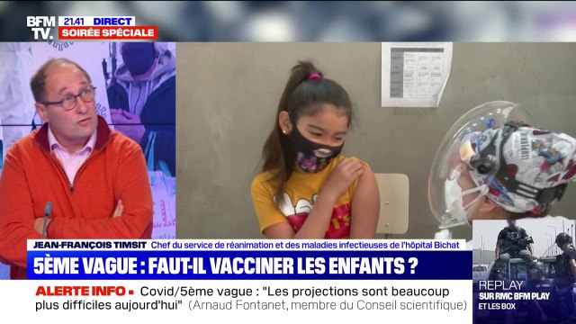 Covid-19: Faire vacciner les enfants, et que ça les libère du masque entre 5 et 12 ans, serait un bénéfice extraordinaire , selon Jean-François Timsit