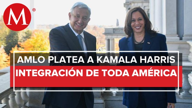 AMLO se reúne con la vicepresidenta de Estados Unidos Kamala Harris