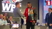 Canelo Álvarez y Ilunga Makabu tuvieron su primer cara a cara