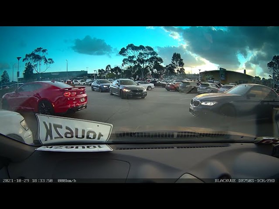 Guy Burning Out Tires in Traffic Receives Instant Karma
