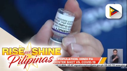 DOH: General population, hindi pa eligible sa booster shot vs. COVID-19