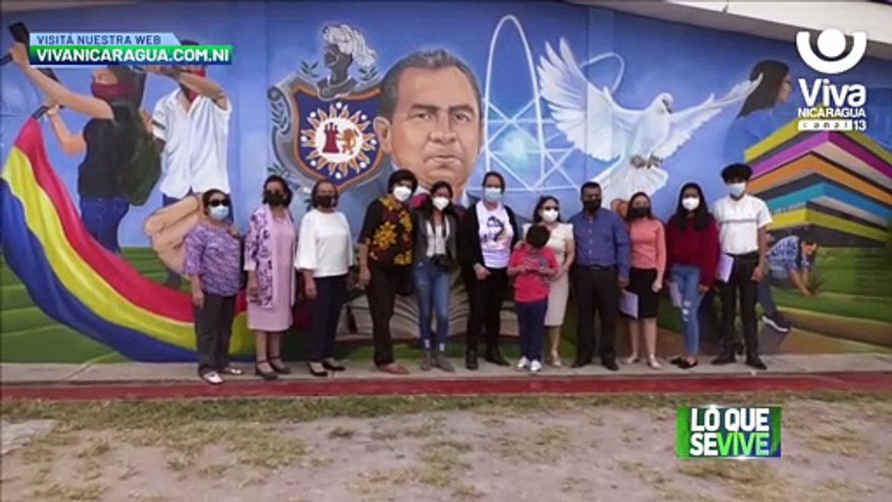 Estelí: inauguran mural en el Recinto Universitario Elmer Cisneros