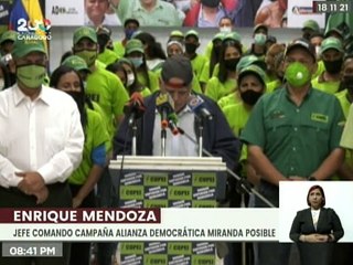 Dirigente de Copei Enrique Mendoza: "La unidad no es la reserva de ningún partido político"