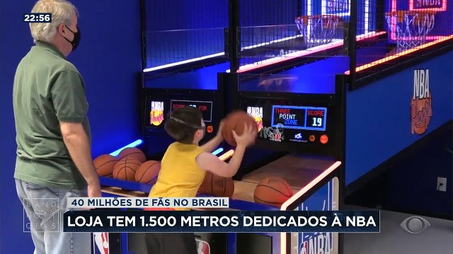 O Brasil tem uma multidão de fãs da NBA. E agora tem também a maior loja da América Latina cem por cento dedicada à liga.