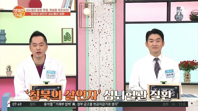 사망원인 1위 '심혈관 질환' 예방 캠페인 ☆혈관 3대 숫자☆