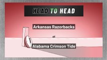 Arkansas Razorbacks at Alabama Crimson Tide: Over/Under