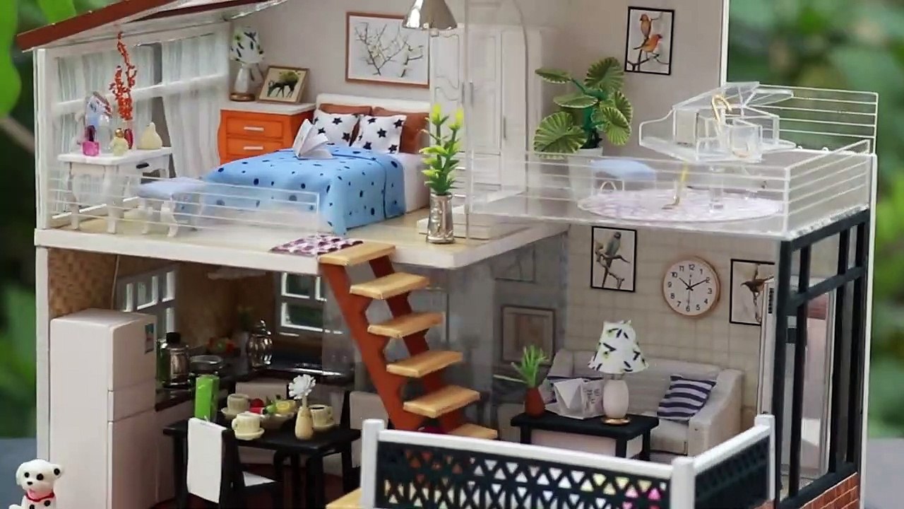 5 chambres de maison de poupée miniatures DIY par Miniature Crafts